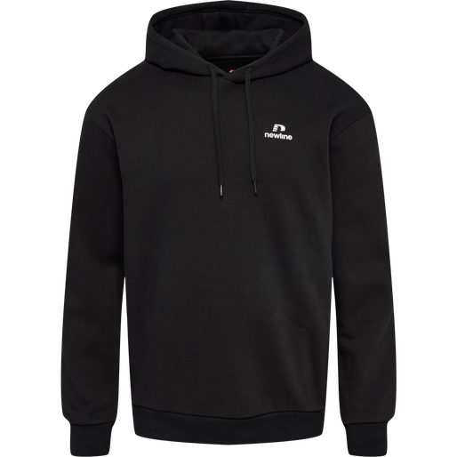 nwlLEA COTTON HOODIE MEN, BLACK, packshot
