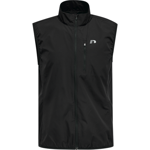 MEN'S CORE GILET, BLACK, packshot