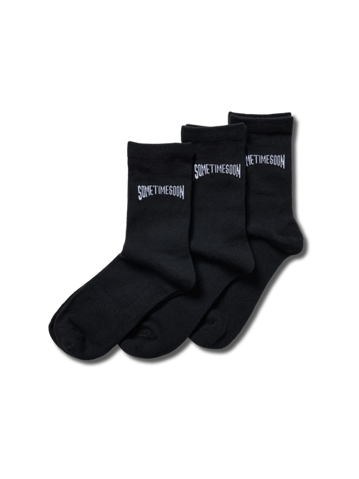 stsVARSITY SOCKS 3-PACK, CAVIAR, packshot