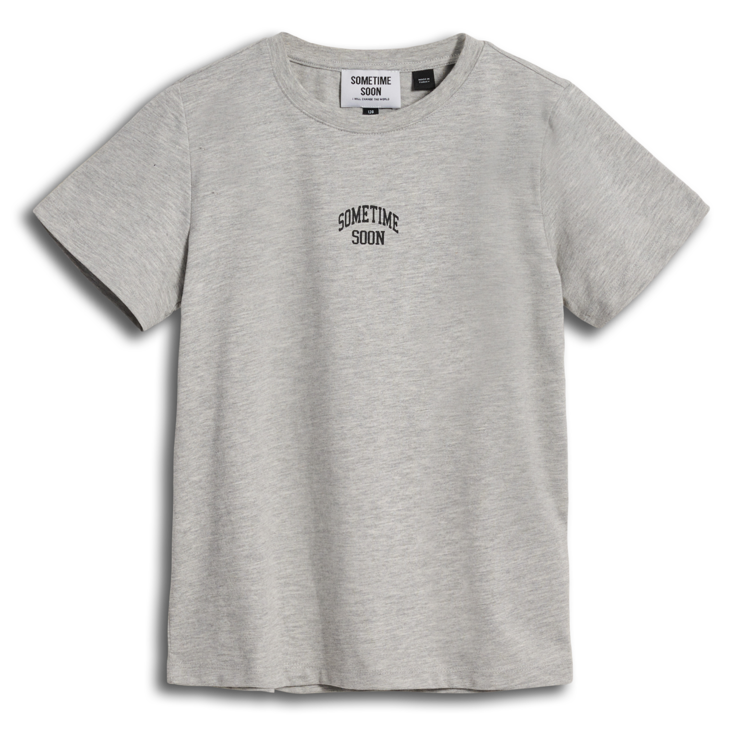 stmEMPOWER T-SHIRT S/S, GREY MELANGE, packshot