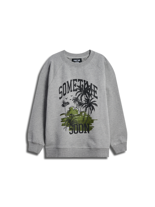 stsPALM SWEATSHIRT, GREY MELANGE, packshot