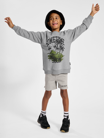 stsPALM SWEATSHIRT, GREY MELANGE, model