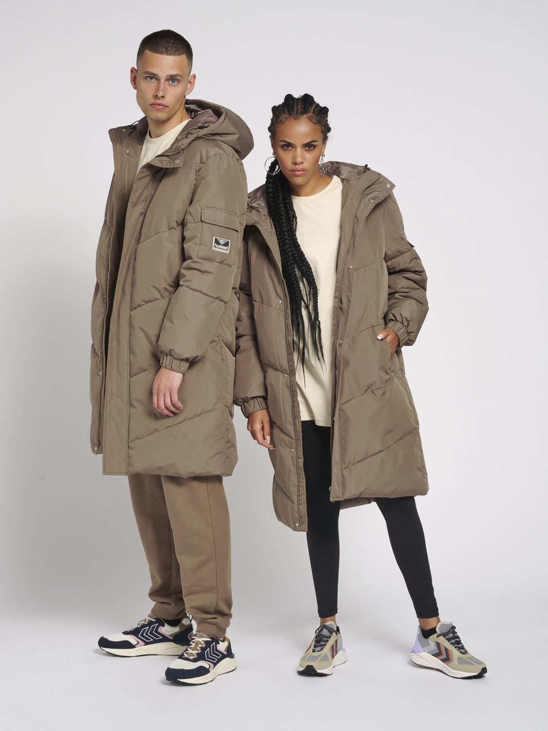 hummel THOMAS LONG PUFFA JACKET WALNUT hummelsport