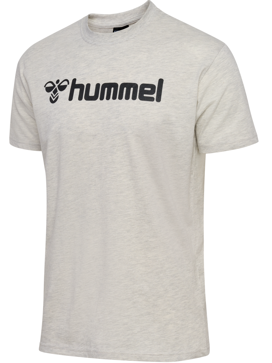 hummel MOVER COTTON T-SHIRT S/S - EGRET MELANGE | hummelsport.de