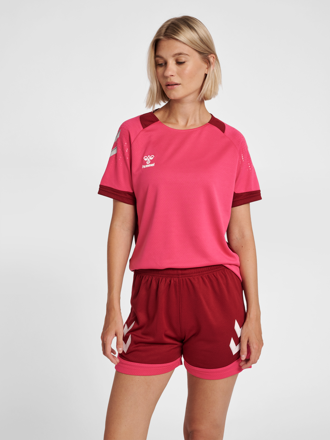 hummel LEAD WOMENS S/S POLY JERSEY - RASPBERRY SORBET | hummelsport.de 